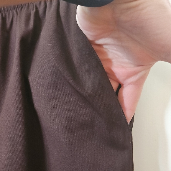 Alfred Dunner 8 Short Dark Brown Elastic Waist Pocketed Pants NWT - Picture 5 of 9